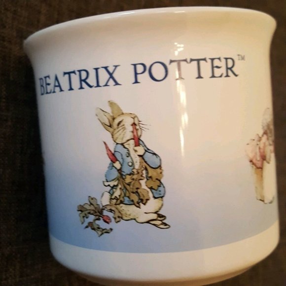 Beatrix Potter Easter Bunny Mug Cup 2002 Frederick Warne Co 16 oz Appx 3.75 x 4" - Picture 7 of 8